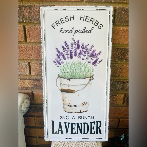 Hand Picked Lavender Metal Sign 20”x10”’ - Picture 8 of 11
